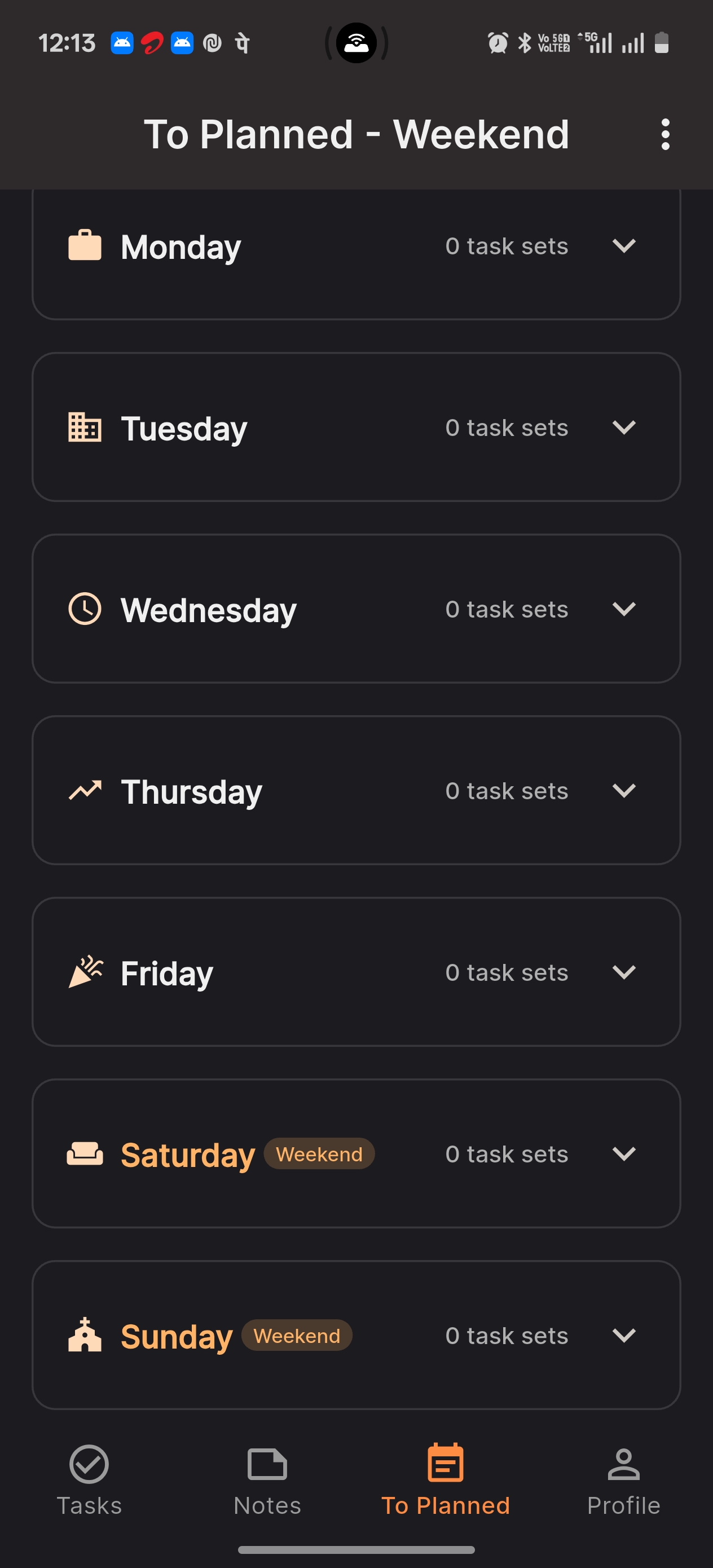 Weekend Planner